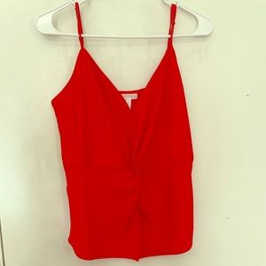 Red tank top